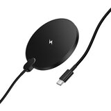hoco. 15W induktivni punjač s USB-C kabelom i zaslonom CW62 crne boje | Shoptok.si