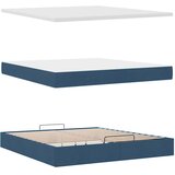 Otomanski krevet s madracem plavi 180x200cm od tkanine | shoptok.hr