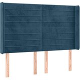  LED uzglavlje tamnoplavo 147x16x118/128 cm baršunasto | shoptok.hr