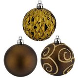  Set božićnih kuglica Zelena Plastika Ø 6 cm (12 kom.) | shoptok.hr