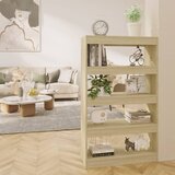 Furnova Knjižna omara/pregrada sonoma hrast 80x30x135 cm iverna plošča, (21932462) Cene
