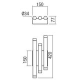  Redo 01-2037 - LED zidno svetlo MADISON 6xLED/4W/230V bakar | Eponuda.com