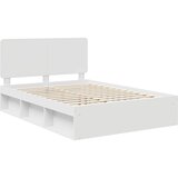  Krevetna konstrukcija Bijelo 140 x 190 cm Čvrsto borovo drvo | shoptok.hr