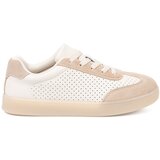 Sergio Leone Women's openwork sneakers light beige Cene