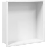  Niša za tuš crna bijela 32x32x9 cm nehrđajući čelik | shoptok.hr