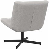  Stolica na kotačiće Svijetlo siva 63 x 75 x 76 cm Janjeća koža | shoptok.hr