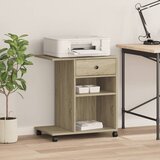  Stalak za pisač s kotačima boja hrasta sonome 60 x 40 x 68,5 cm | shoptok.hr