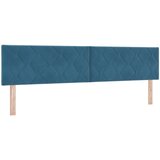 vidaXL Naslon za glavo Zasnova Diamantne Bloke Temno Modra 200 cm Velur, (22008428) Cene