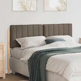  Tapecirani uzglavlje Smeđa i taupe 135 cm Čvrsto borovo drvo | shoptok.hr