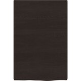  Polica tamnosmeđa 40 x 60 x 2 cm od obrađene hrastovine | shoptok.hr