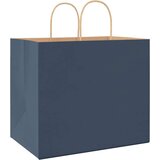  Papirnate vrećice 50 kom s ručkama plave 32x22x28 cm | shoptok.hr