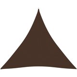 vidaXL Senčno jadro oksford blago trikotno 3x3x3 m rjavo, (20965085) Cene