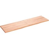  Zidna polica svjetlosmeđa 180x50x(2-4) cm obrađena hrastovina | shoptok.hr