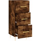  Komoda boja dimljenog hrasta 34,5x34x90 cm konstruirano drvo | shoptok.hr