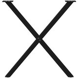 Noge za blagovaonski stol u obliku slova X, 2 kom, crne, 70 x (72-73) cm, čelik | shoptok.hr