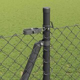  Ograde od lanca s betonskom podlogom 10 x 1,5 m Siva Mreža | shoptok.hr