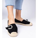 D/CEO marka niezdefiniowana Black espadrilles with rhinestone decoration Maruta | shoptok.hr