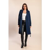 Fenzy Eleganten Trenčkot Z Gumbi, Temno Moder | Shoptok.si