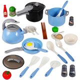  Dječji kuhinjski set za igru sa 32 elementa - plavi | Shoptok.si