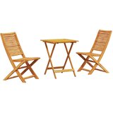  Sklopivi bistro set 3 kom. Smeđa Čvrsto drvo akacije | shoptok.hr