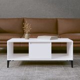 vidaXL Klubska mizica visok sijaj bela 90x50x36,5 cm inženirski les Cene