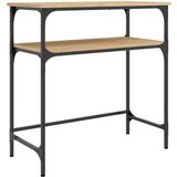 Maison Chic konzolna miza - miza ob steni sonoma hrast 75x35,5x75 cm inženirski les, (21785811) Cene