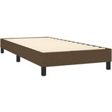 vidaXL Krevet s oprugama i madracem tamnosmeđi 100 x 200 cm od tkanine | shoptok.hr