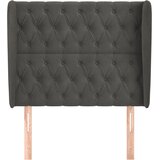  Uzglavlje s ušima tamnosivo 103x23x118/128 cm baršunasto | shoptok.hr