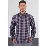 Dewberry G718 DERBERRY MEN'S SHIRT-NAVY-BURGUNDY | Shoptok.si