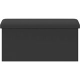  Sklopiva klupa za pohranu Siva 180 kg 80 L 77 x 38 x 38 cm PVC | shoptok.hr