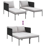  Ležaljka na suncu s jastukom Antracit 153 x 115 x 69.5 cm | shoptok.hr