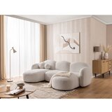 Ropez Krem kutna garnitura od bouclé tkanine (u obliku slova "U") Orbit – | shoptok.hr