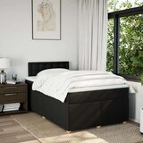 vidaXL Krevet box spring s madracem crni 120 x 190 cm od tkanine | shoptok.hr