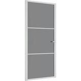  Unutarnja vrata 93 x 201,5 cm Bijela od ESG stakla i aluminija | shoptok.hr
