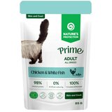 Nature's Protection Prime sos za mačke - Adult Skin&Coat Chicken&White Fish 85g Cene
