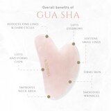 KORIKA Tools Gua Sha Rose Quartz Stone pomagalo za masažu za lice Gua Sha Quartz Pink | shoptok.hr