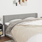  Uzglavlje s ušima svjetlosivo 163x16x78/88 cm od tkanine | shoptok.hr