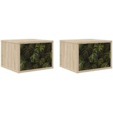  Wall-mounted noćni ormarić ELBURG 2 kom. Hrast sonoma | shoptok.hr