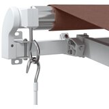 Tenda na ručno uvlačenje smeđa 400 x 350 cm | shoptok.hr