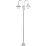  dvostruka stupna svjetiljka od aluminija E27 220 cm bijela