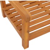 vidaXL Klop za swinging za 2 osebi 110x56x58 cm iz trdnega akacijevega lesa | Shoptok.si