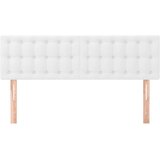  Posteljno vzglavje 2 kosa belo 72x5x78/88 cm umetno usnje, (20792573) | Shoptok.si