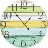 vidaXL Stenska ura večbarvna 60 cm mediapan, (20823697) Cene