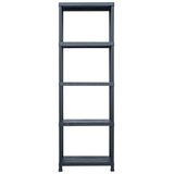  Stalci za pohranu 2 kom crni 125 kg 60 x 30 x 180 cm plastični | shoptok.hr