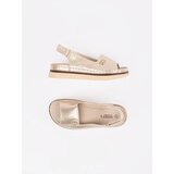 GOODIN Openwork soft sandals gold | Shoptok.si
