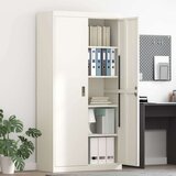 Ormarić Omarica za shranjevanje 2 pcs Bela 90 x 40 x 180 cm Jeklo, (5000152713) | Shoptok.si