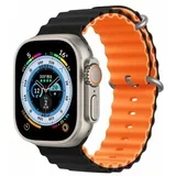 Narukvica Silikonska Sport6 za Apple Watch 38/40/42mm crno-Narandzasta