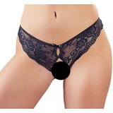 Cottelli - žensko spodnje perilo s čipko in pentljo (črno) - XL | Shoptok.si