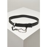 Urban Classics Imitation leather strap with metal chain black | shoptok.hr