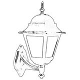 Opviq Vanjska zidna lampa BAP-68179-BSY-M1, 36 cm, ABS kućište, IP65, Crna | Eponuda.ba